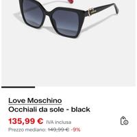 occhiali donna love moschino 