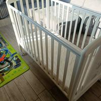 culla bambini con materasso e doghe in legno 