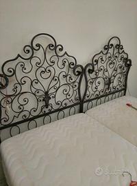 LETTO ARTIGIANALE IN FERRO BATTUTO