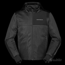 GIACCA SPIDI HOODIE NET ESTIVA NERO