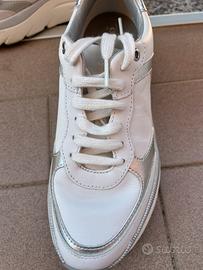 Sneakers GEOX Bianche/argento