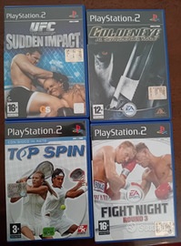Lotto di 4 Giochi PS2 Top Spin Goldeneye