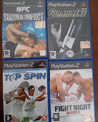 Lotto di 4 Giochi PS2 Top Spin Goldeneye