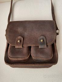 Borsetta marrone in Nabuk