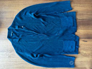 Ferrante Cardigan in Maglia Uomo Blu Navy