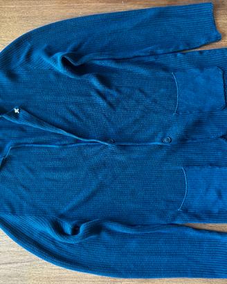 Ferrante Cardigan in Maglia Uomo Blu Navy