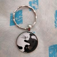 portachiavi gatti yin e yang 