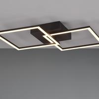 Lampada plafoniera LED moderna metallo nero