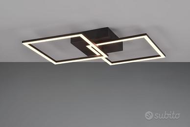 Lampada plafoniera LED moderna metallo nero