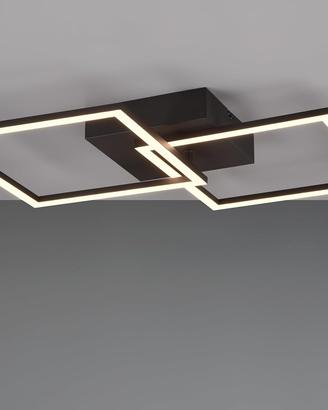 Lampada plafoniera LED moderna metallo nero