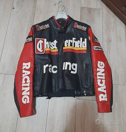 giubbino giacca pelle moto cafe racer chesterfield