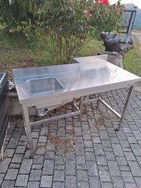 lavabo/piano lavoro acciaio inox