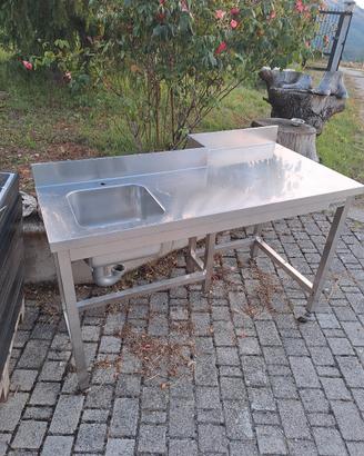 lavabo/piano lavoro acciaio inox