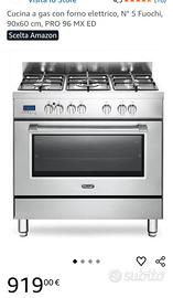 cucina 5 fuochi con forno