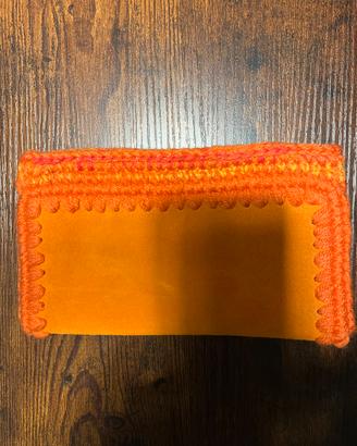 Pochette busta portacellulare hand made crochet