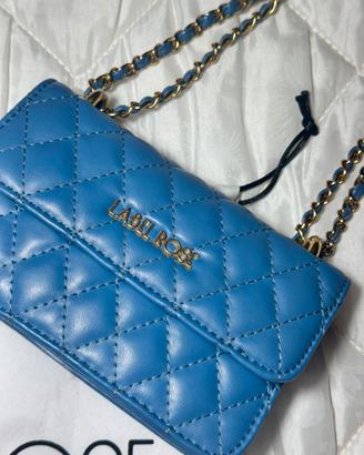 Borsa label Rose mini blu limitec Edition