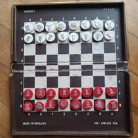 SCACCHIERA TASCABILE VINTAGE MADE IN ENGLAND