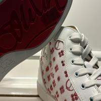 Louboutin sneakers alte tela nuove con etichett