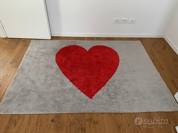 Tappeto Benuta grigio/rosso 150 x 200 cm lavabile