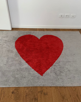 Tappeto Benuta grigio/rosso 150 x 200 cm lavabile