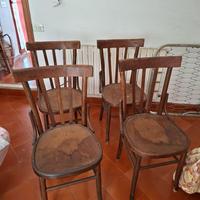 4 Sedie in legno stile Thonet, primo '900