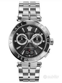 Versace Aion Cronografo Uomo Nuovo Full Set NUOVO