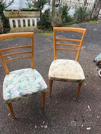 Coppia sedie vintage
