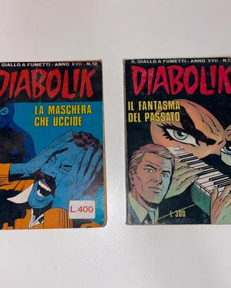 2 Fumetti Diabolik - Anno XVII - N.12/13