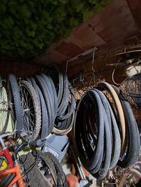 Gomme e cerchi bici 26 28 stradali mtb