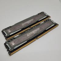 16gb ( 2x8) ram ddr4 2666  Crucial Ballistix sport