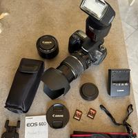 Corredo Fotografico Canon 60D, 17-55F2.8, flash…