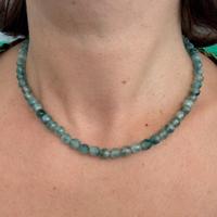 Collana agata verde
