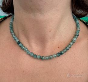 Collana agata verde