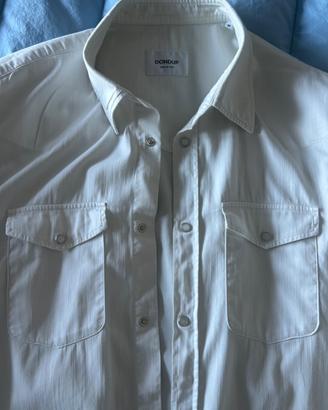 camicia dondup jeans bianca taglia M