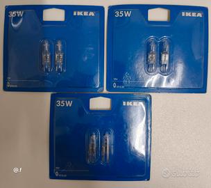 3 Blister di N°2 lampadine alogene da 35W