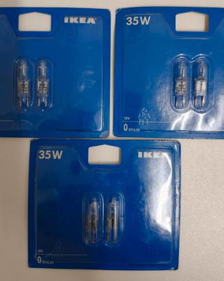 3 Blister di N°2 lampadine alogene da 35W