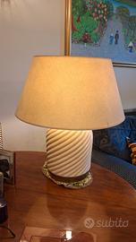 tommaso barbi lampada ottone e ceramica 