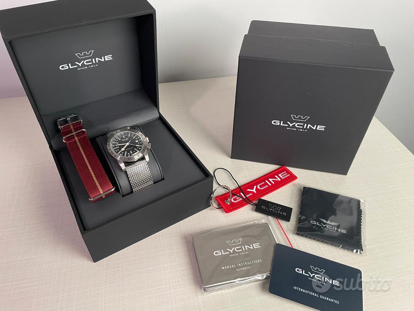 GLYCINE AIRMAN CHIEF PURIST 40MM CINTURINI GL04 Abbigliamento e Accessori In vendita a Cuneo