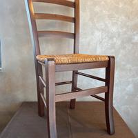 Sedie legno e paglia
