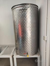 Fusto acciaio inox 500 litri per olio o vino