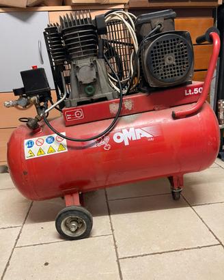 Compressore a cinghia “Oma” 50 litri