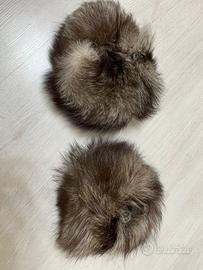 Polsini in pelliccia di volpe