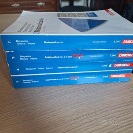 libri matematica blu 2.0 dal 2 al 5 volume nuovi