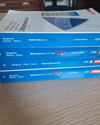 libri matematica blu 2.0 dal 2 al 5 volume nuovi