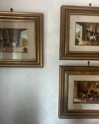 Trittico Mario Allegretti  “ La Stalla “