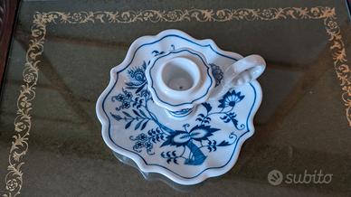 Candelabro di Porcellana pregiata Blue Danube