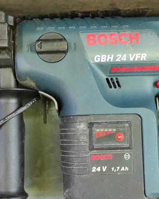 Trapano Perforatore Bosch + 2 batterie da 24 Volt.