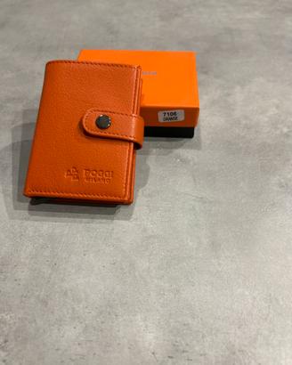 Portatessere vera pelle per donna