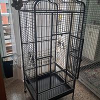 gabbia per pappagalli di media grandezza 