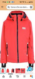 Giacca da sci Lego per bambina Coral Red 4-5 anni
